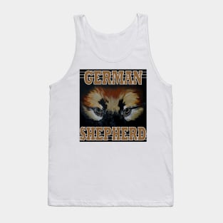 Eyes of the German Shepherd Dog Face GSD Owner Breeder Tank Top